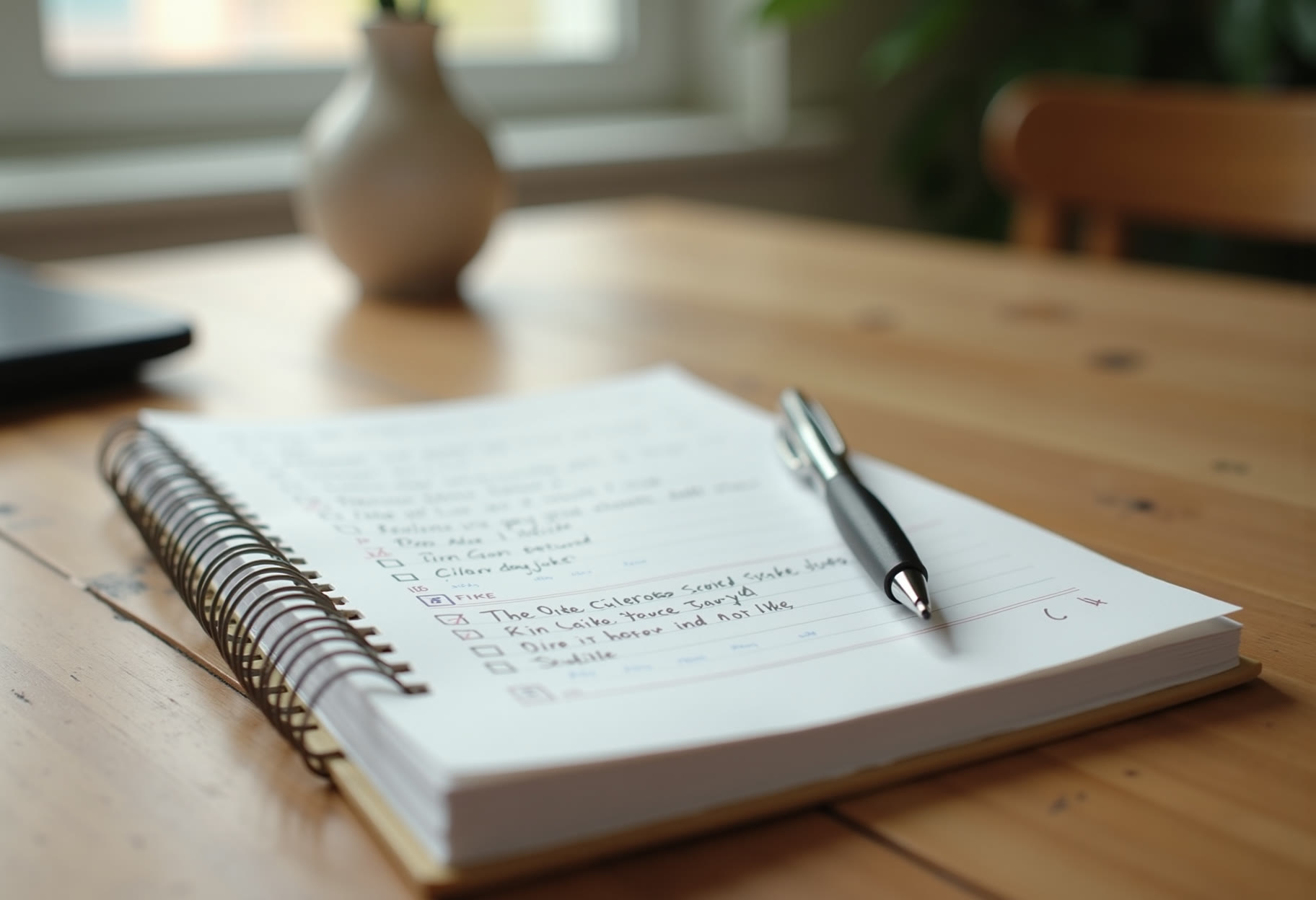 Open notebook with handwritten feeding log